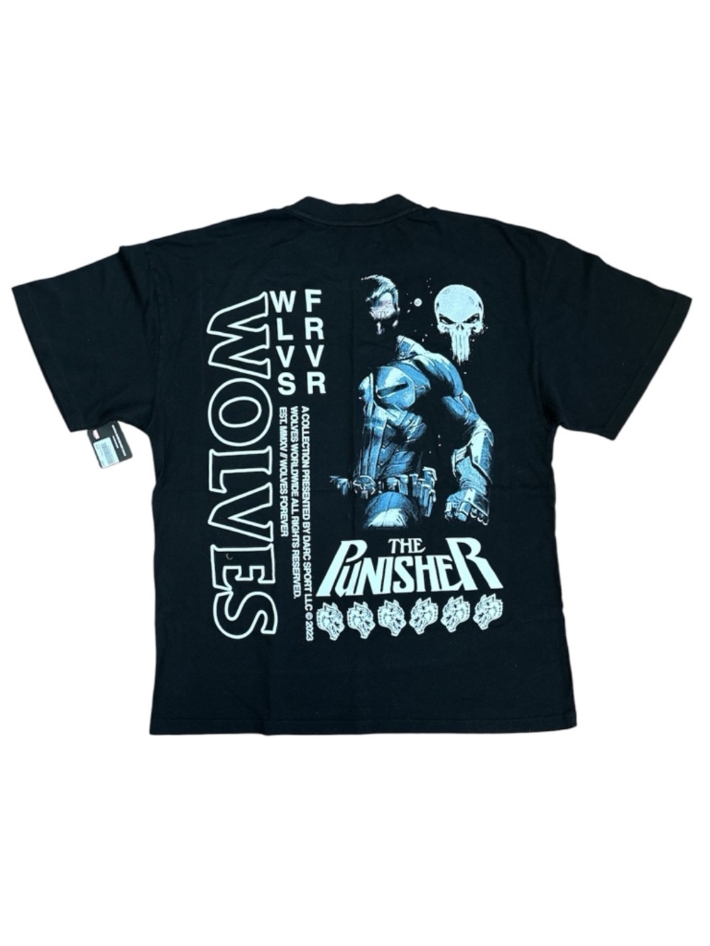 Darc Sport Marvel The Punisher Black Shirt Size: Large NWT
